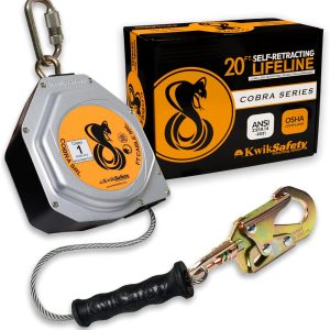 KwikSafety 20FT Aluminum Self Retracting Lifeline-0