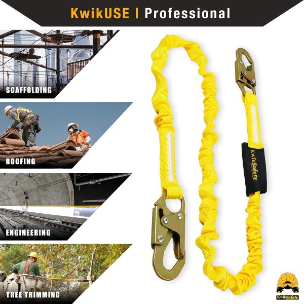 KwikSafety Single-Leg Safety Lanyard Fall Protection-4