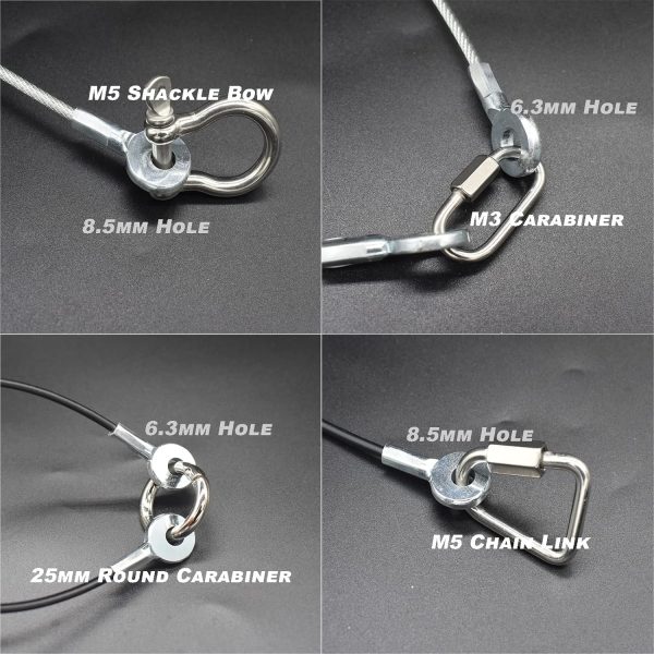 Faocean Galvanized Steel Cable Lanyard-3