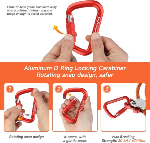 X-R-SPORT Arborist Equipment Steel Core Lanyard-3