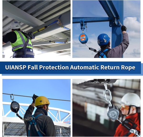 UIANSP 6ft Big Hook Restraint Ropes & Lanyards Alloy Steel-5