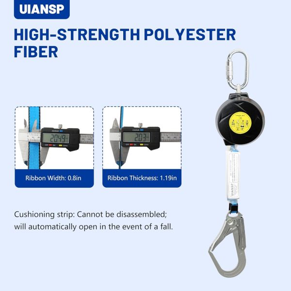 UIANSP 6ft Big Hook Restraint Ropes & Lanyards Alloy Steel-4