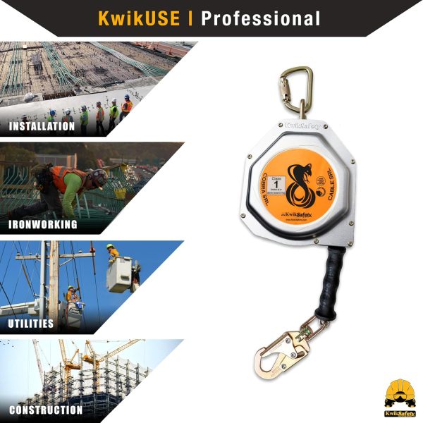 KwikSafety 20FT Aluminum Self Retracting Lifeline-5