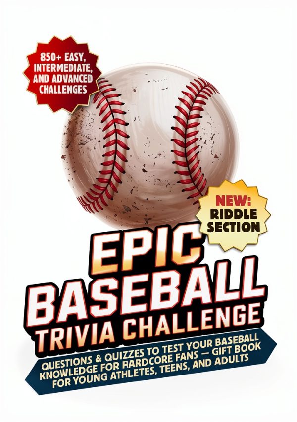 Baseball Trivia Book Kindle English Reading Age 6-18-0
