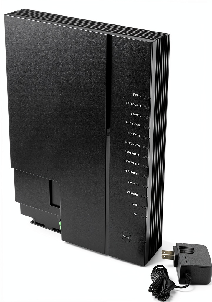Installing Calix GigaCenter 854G-1 ADSL Modem Router Combo on a wooden desk
