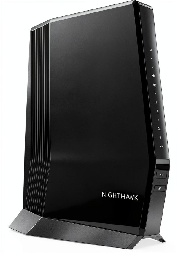 NETGEAR AX6000 WiFi 6 Cable Modem Router Black Dual Band 2.5Gbps LAN-0