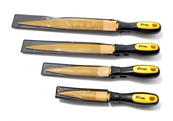Golden Wood Rasp 4-Piece Set by FITOOL - 4-10" Carbon Steel Files-1