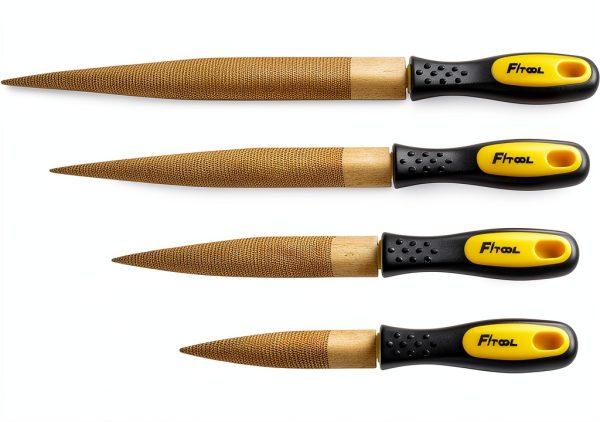 Golden Wood Rasp 4-Piece Set by FITOOL - 4-10" Carbon Steel Files-0