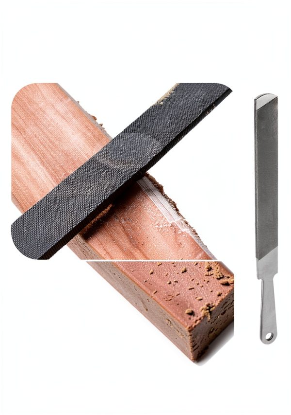 8" Rectangular Double/Single Cut Handy File Fits for sharpen and smooth metal surfaces-laminate file(2 Pcs)-2