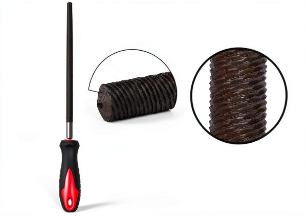 Bastard Cut Metal Files BYHH 10in Half Round Flat Round Set-3