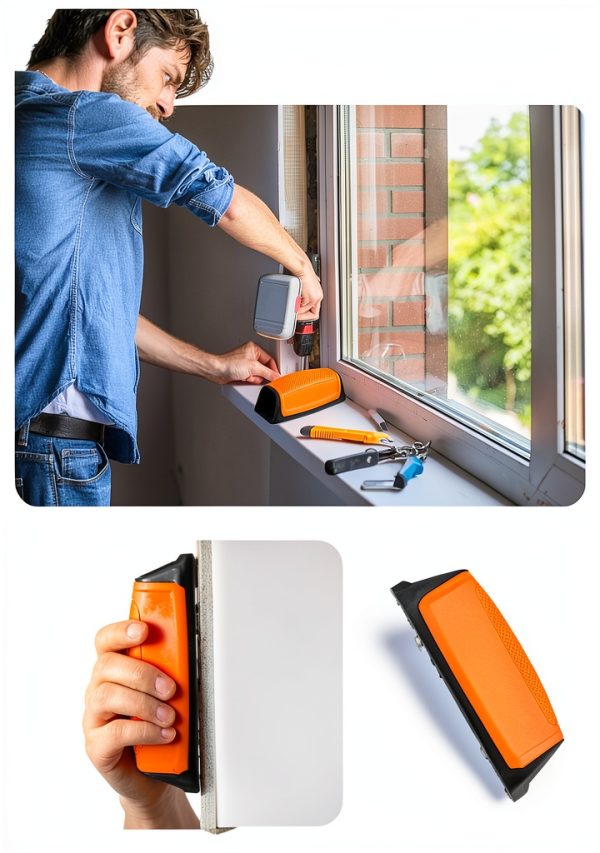 Lasnten Drywall Rasp 5-1/2 Inch Blade Drywall Cutting Tool Bi-Directional Teeth & In-Handle Dust Collection Pocket Size Professional Construction Finishing Tool for Wall and Ceiling-4