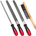 Bastard Cut Metal Files BYHH 10in Half Round Flat Round Set-0