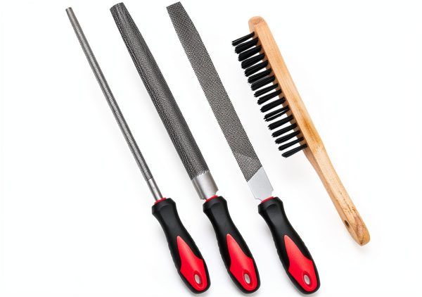 Bastard Cut Metal Files BYHH 10in Half Round Flat Round Set-0