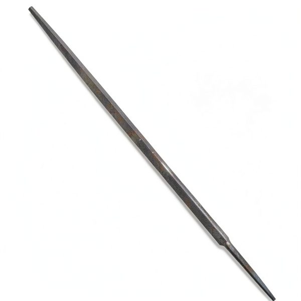 Nicholson 6" Triangular Double Extra Slim Taper Hand File Single Cut-0