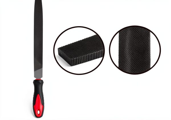 Bastard Cut Metal Files BYHH 10in Half Round Flat Round Set-2