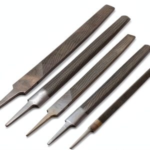 5 PCS Metal Files Set, Steel Hand File Kit, Triangular Flat Half-Round Files, T12 High Carbon Steel File for Woodworking, Metalworking, Jewelry, Plastic, DIY, Repair-0